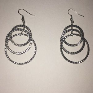 silver earrings